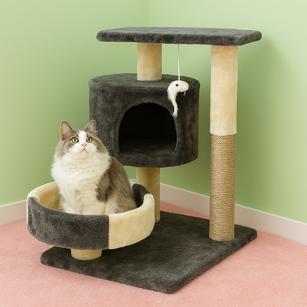 Arbre pour chat | compact et douillet