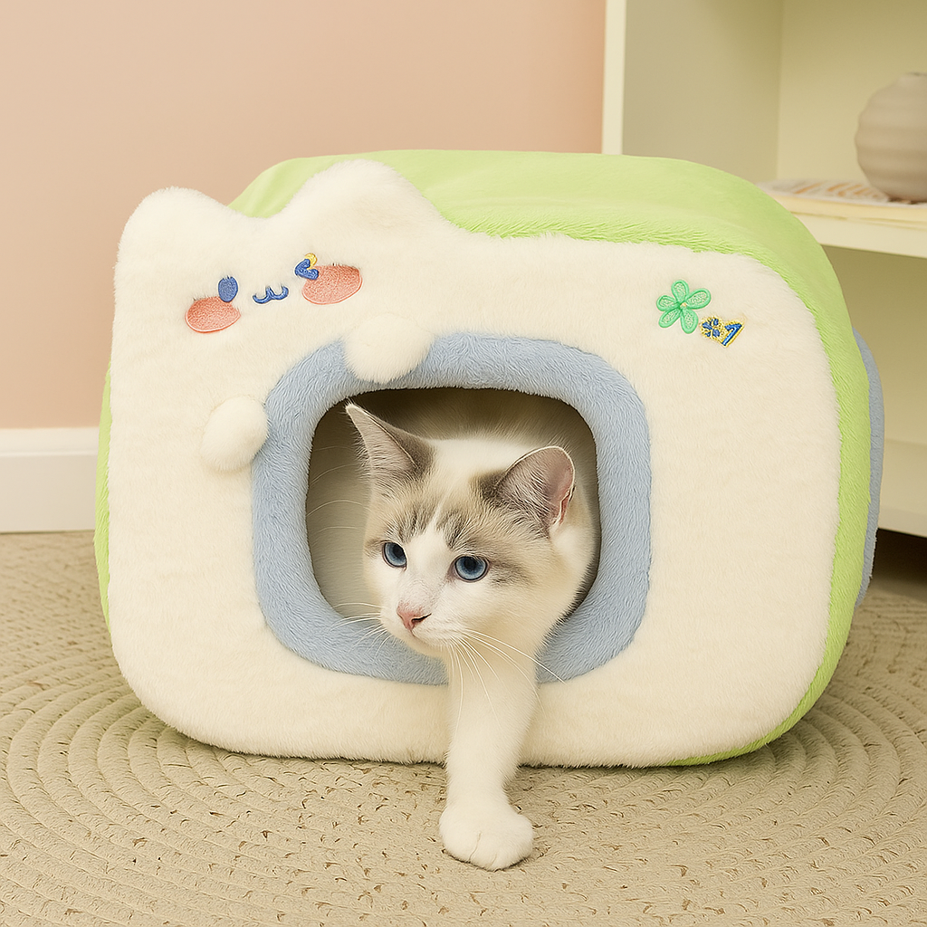 Niche pour chat | maisonnette confortable