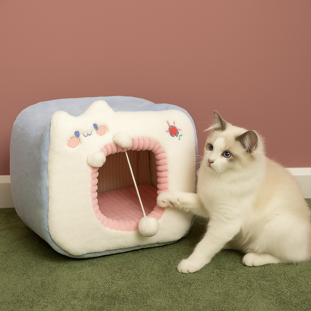 Niche pour chat | maisonnette confortable