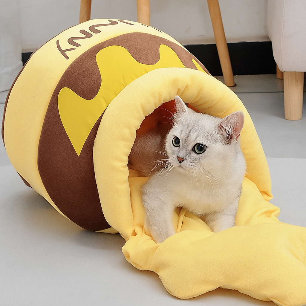 Niche pour chat | forme de pot de miel
