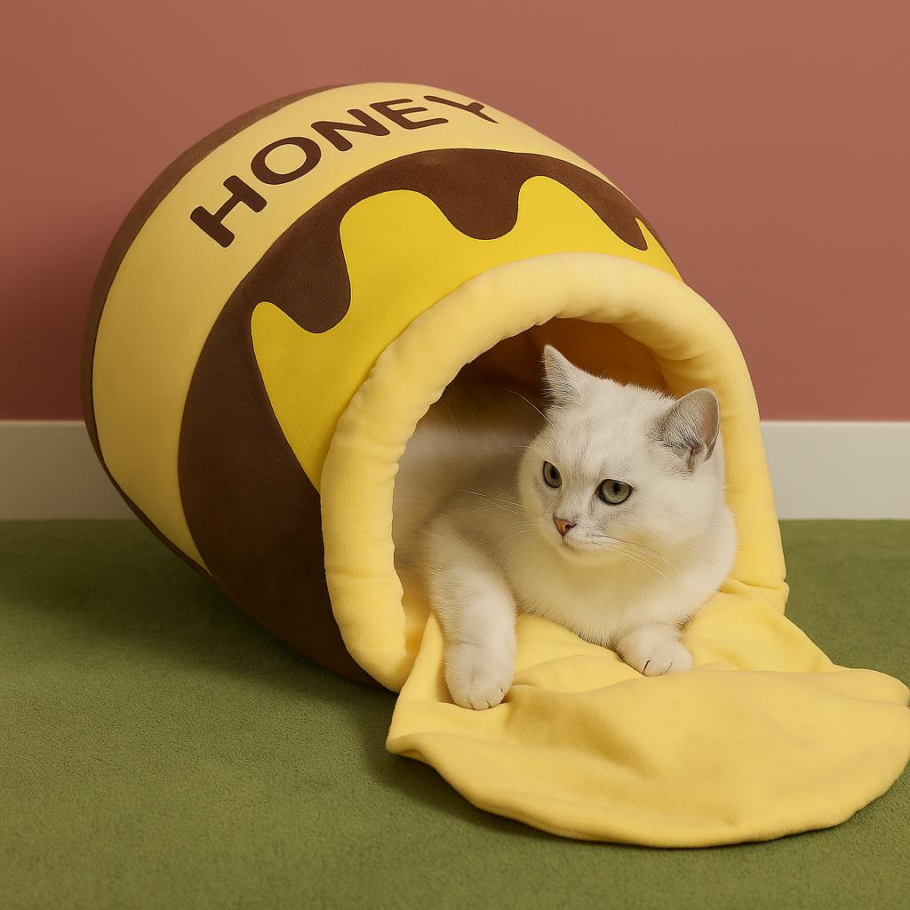 Niche pour chat | forme de pot de miel