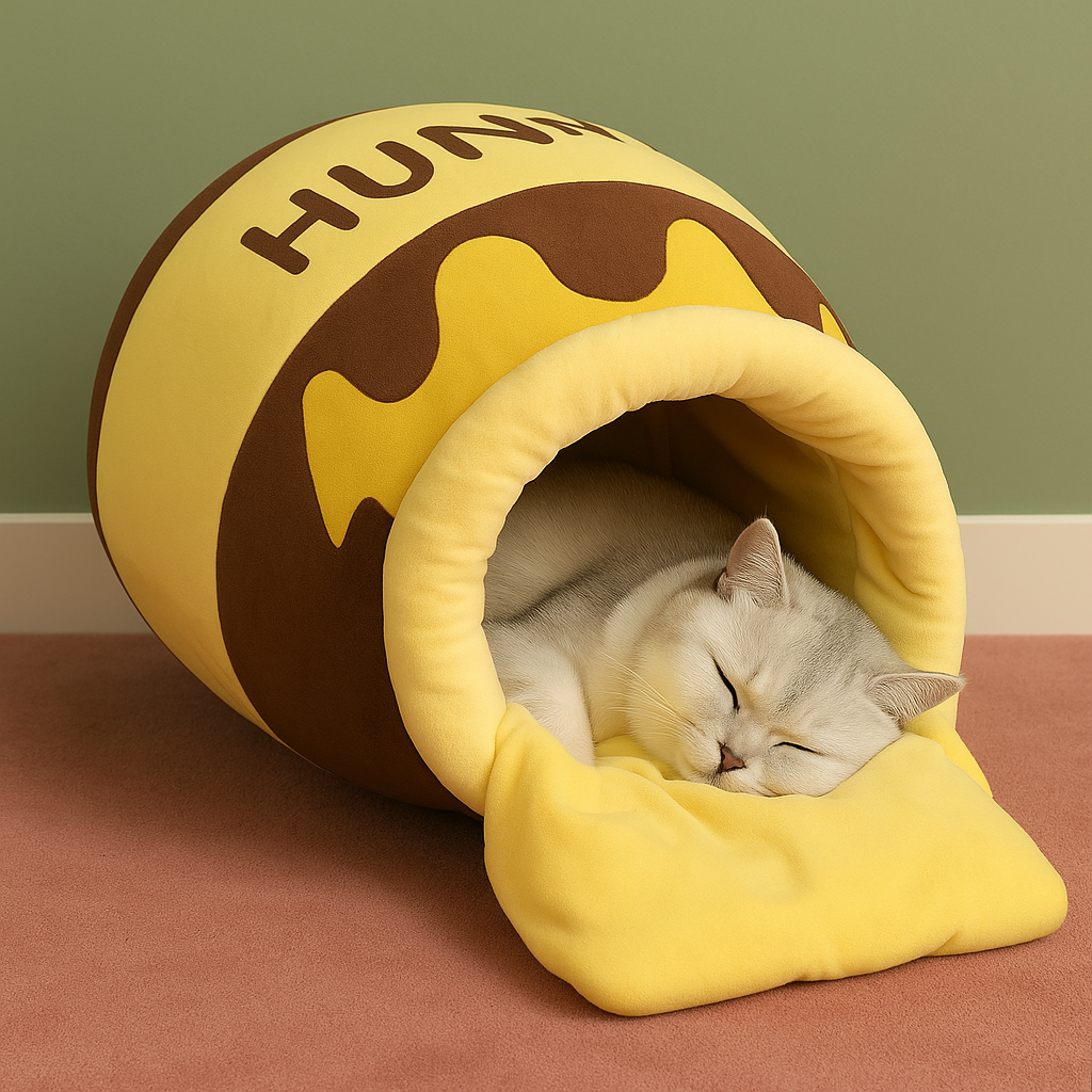 Niche pour chat | forme de pot de miel