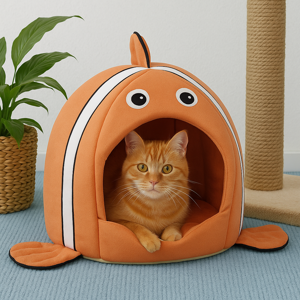 Niche pour chat | poisson clown