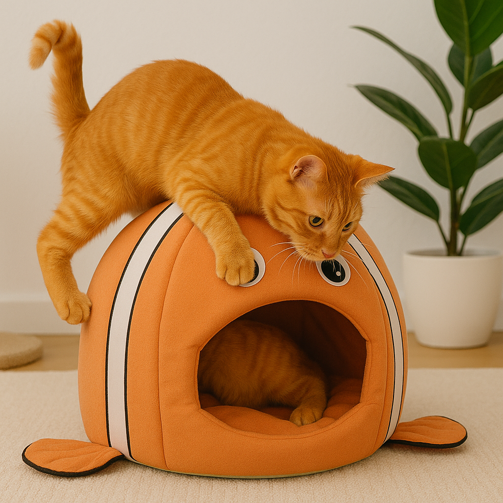 Niche pour chat | poisson clown