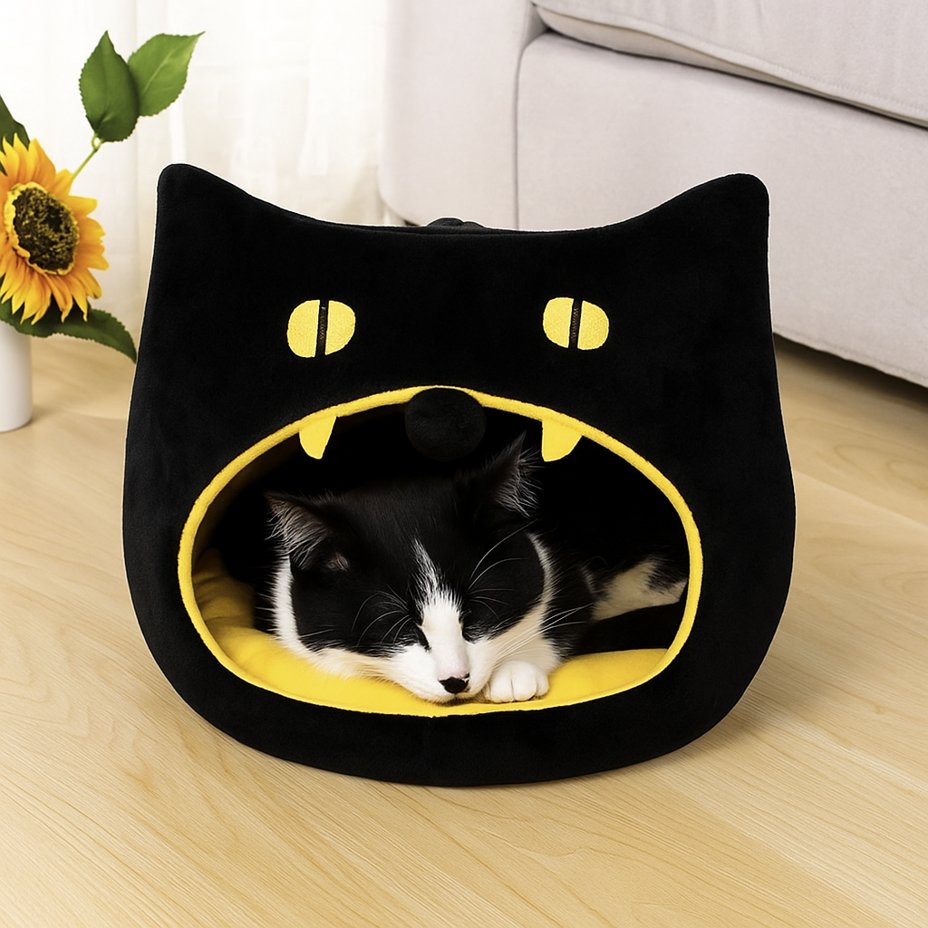 Niche pour chat | design chat noir