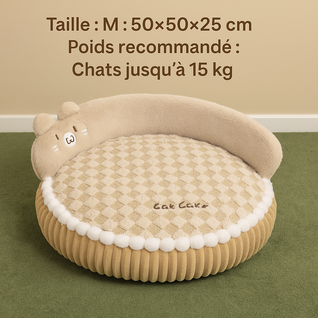 Niche pour chat | ultra-douillette et élégante