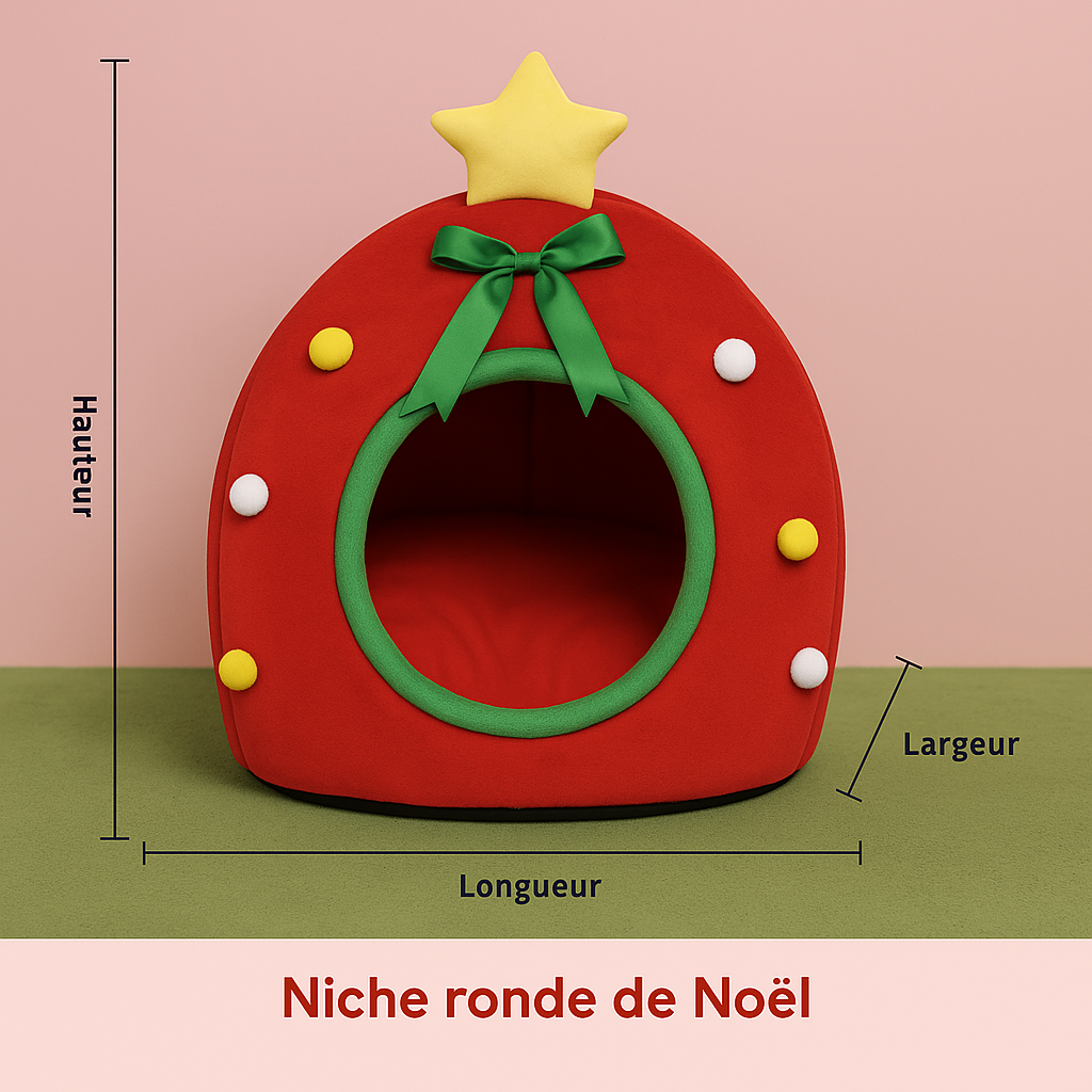 Niche pour chat | festive et douillette
