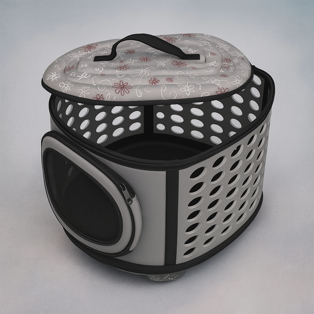 Sac de transport pour chat |cylindrique ventilation 360°