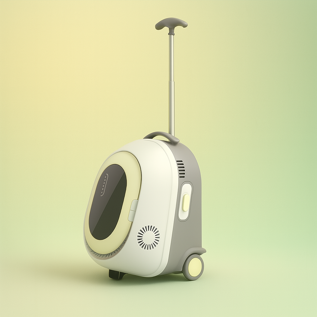 Sac de transport pour chat | à roulettes cabine ventilée