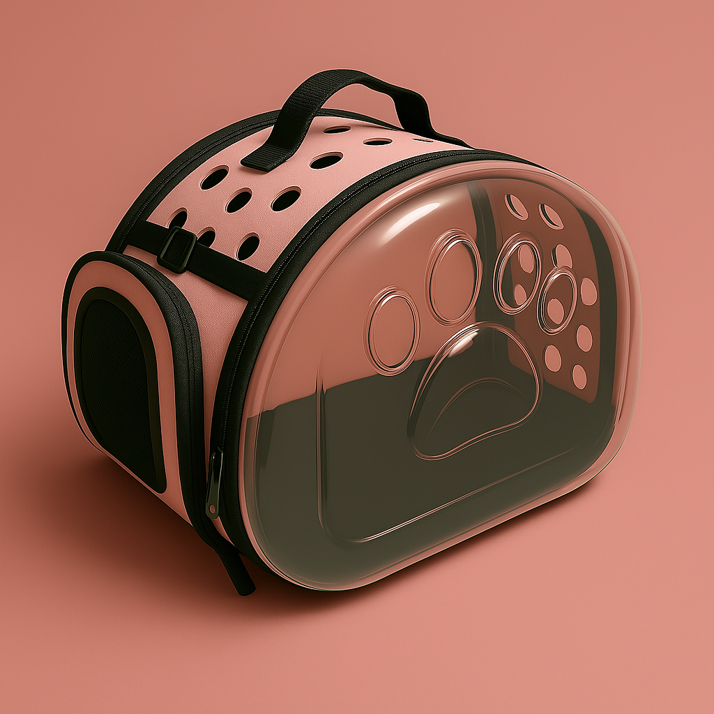 Sac de transport pour chat transparent — vue panoramique, aéré et rassurant
