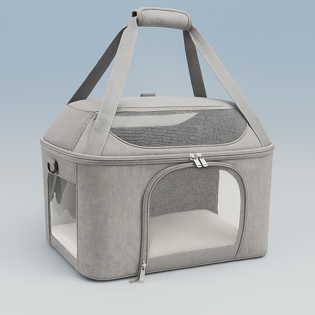 Sac de transport pour chat cabas — respirant, stable et confortable