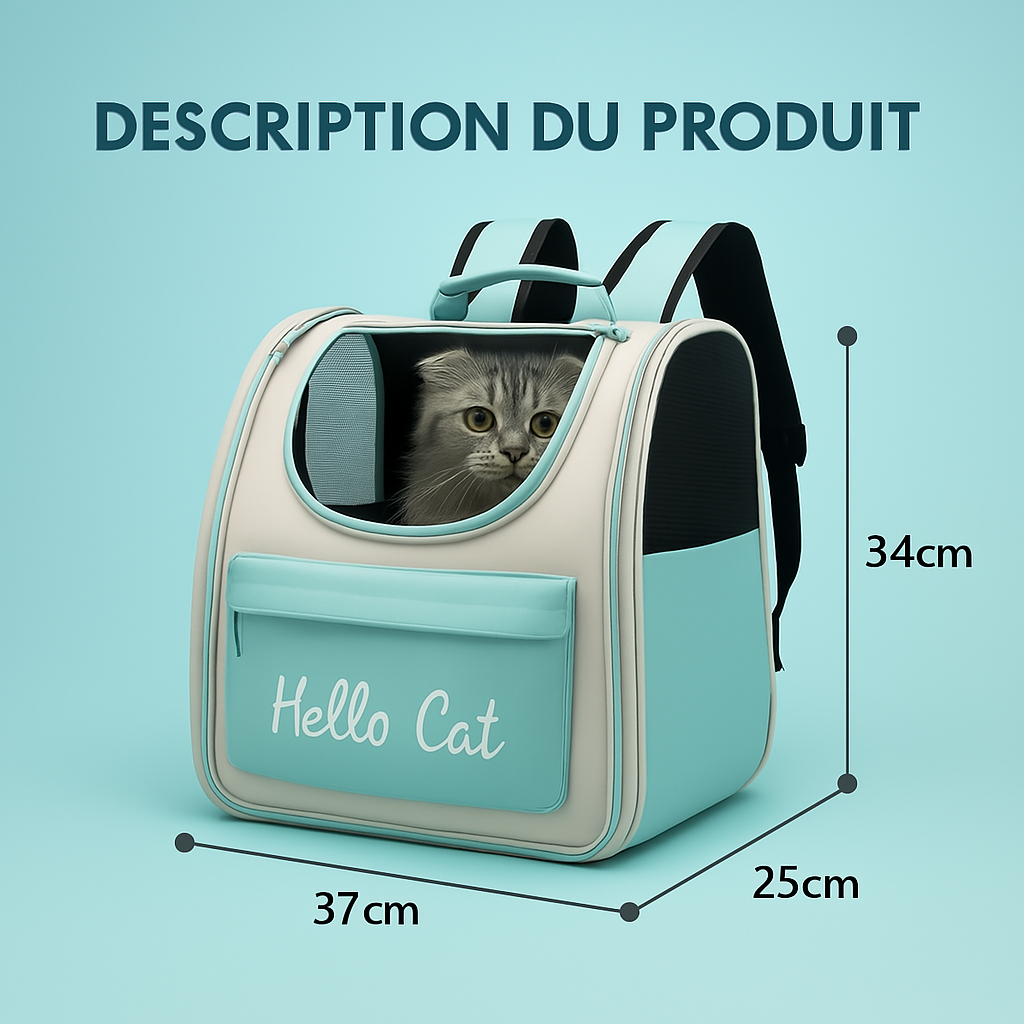 Sac à dos pour chat | confort et style