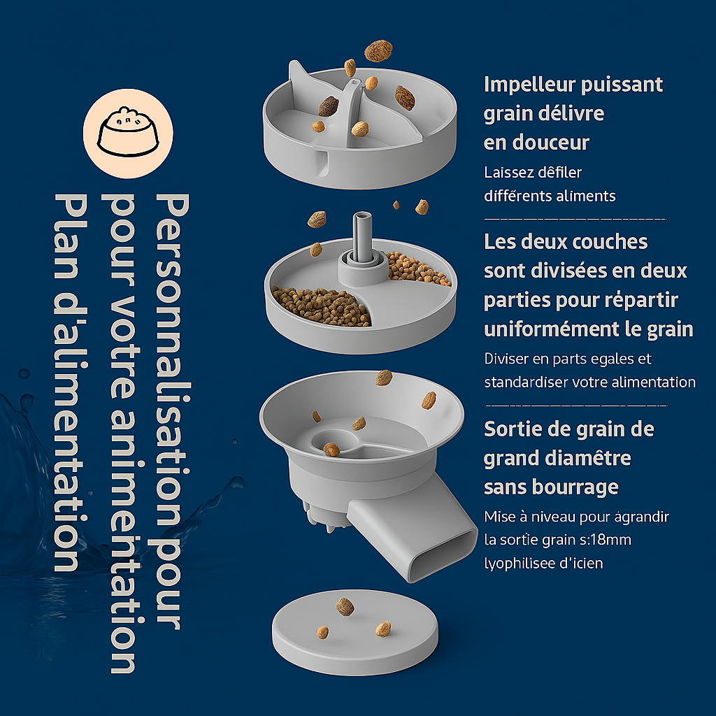 Distributeur a croquettes pour chat | Intelligent et pratique