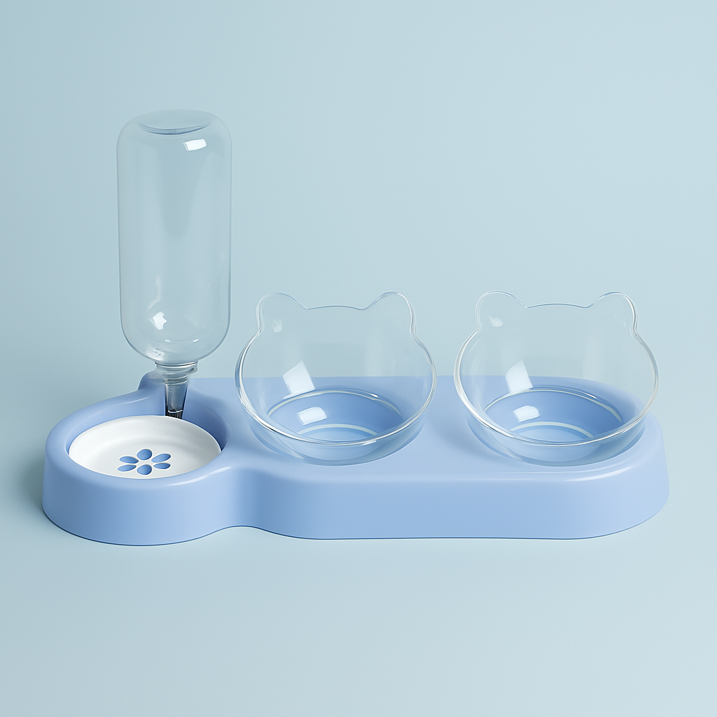Gamelle pour chat |avec distributeur d’eau