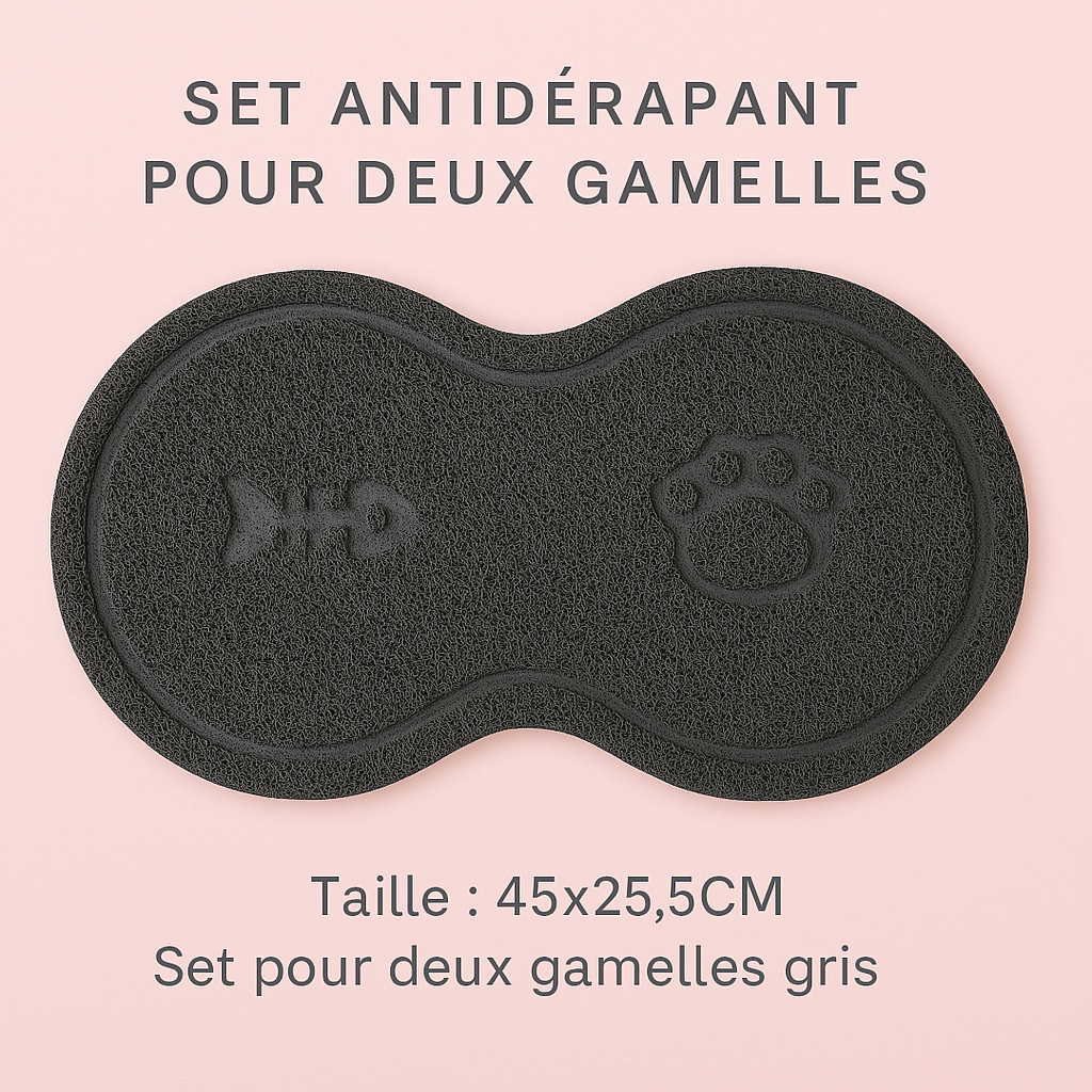 Double gamelle pour chat en céramique | Élégance