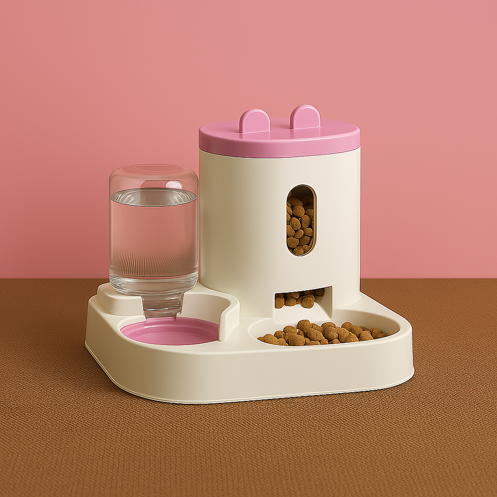 Distributeur a croquettes pour chat
