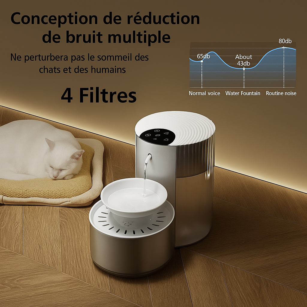 Fontaine a eau pour chat | stylée