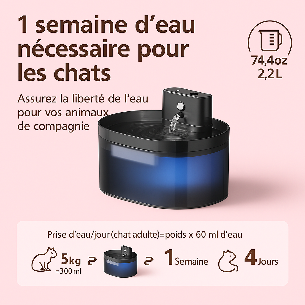 Fontaine a eau pour chat | automatique