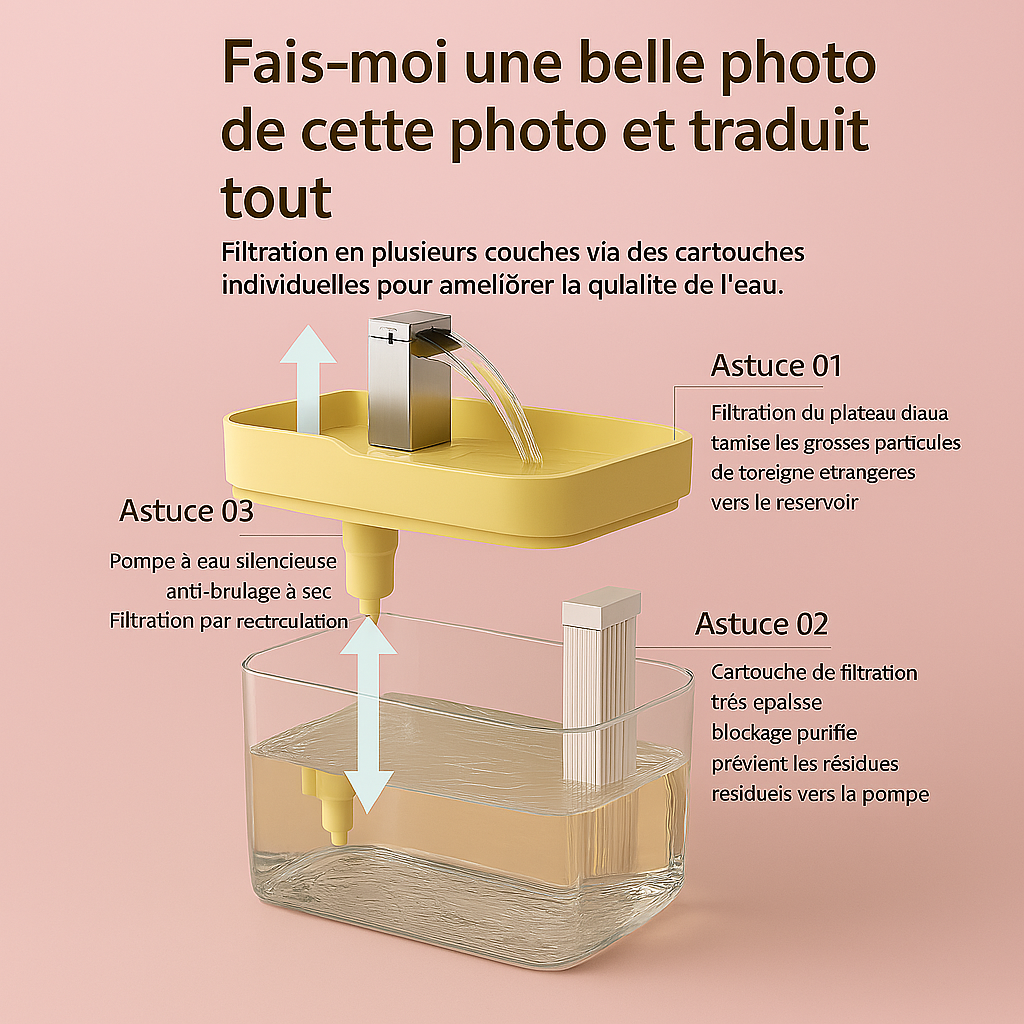 Fontaine à eau pour chat | moderne