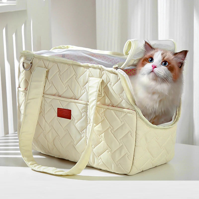 Sac de transport pour chat | matelassé et sécurisé