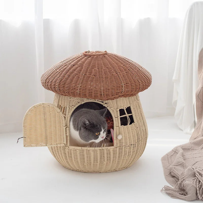 Niche pour chat | champignon