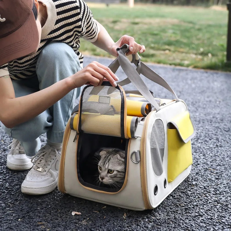 Sac de transport pour chat | respirant et stable