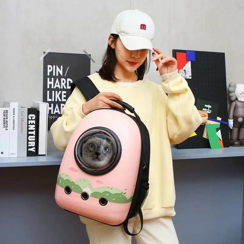 Sac à dos de transport pour chat — fenêtre bulle panoramique