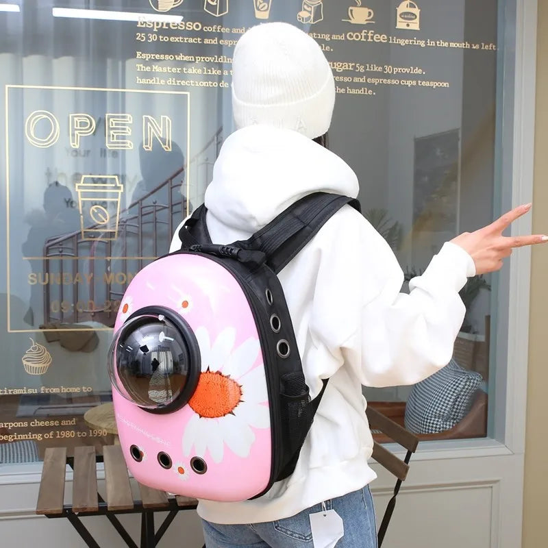 Sac à dos de transport pour chat — fenêtre bulle panoramique