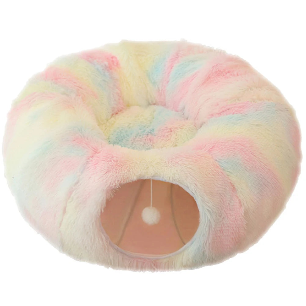 Niche pour chat | Tunnel douce et pastel