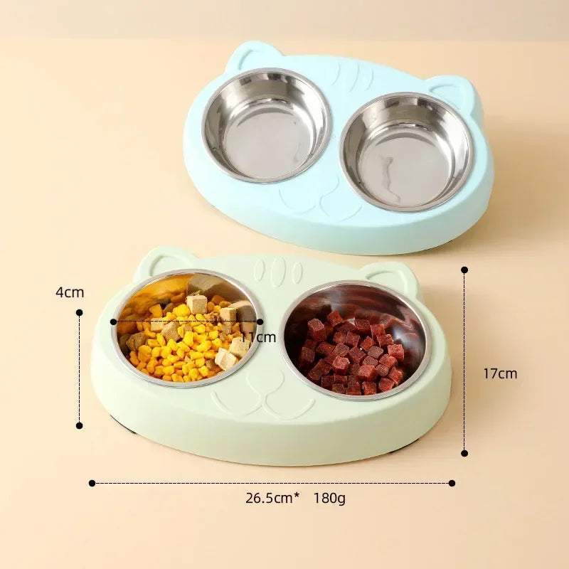 gamelle pour chat | en inox double