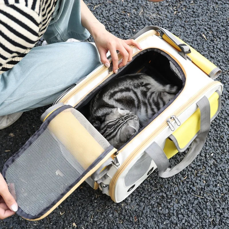 Sac de transport pour chat | respirant et stable
