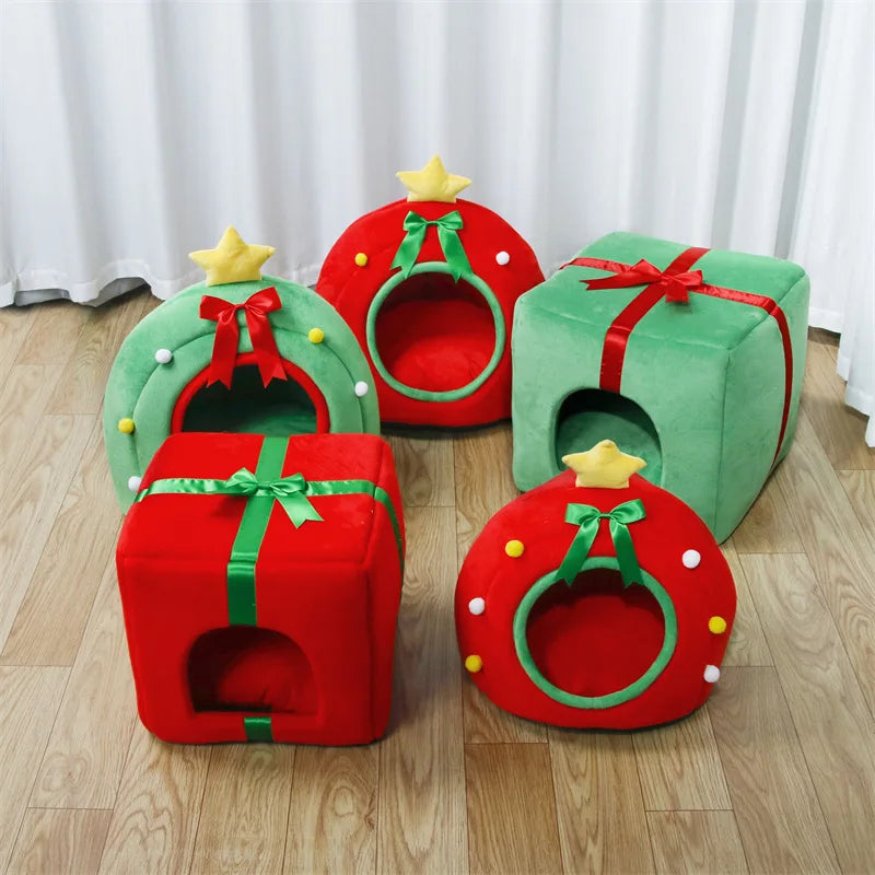 Niche pour chat | festive et douillette