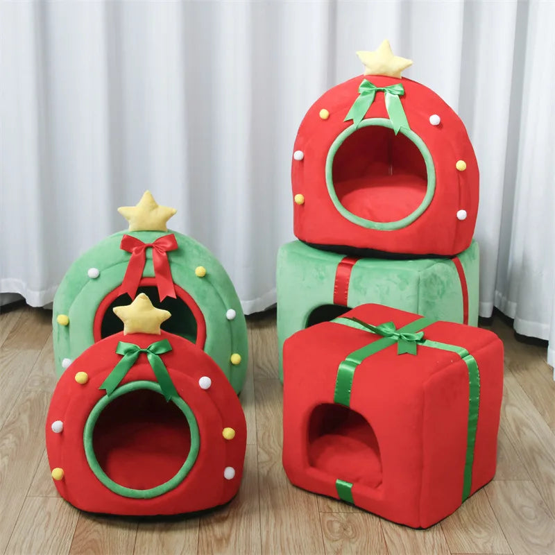 Niche pour chat | festive et douillette