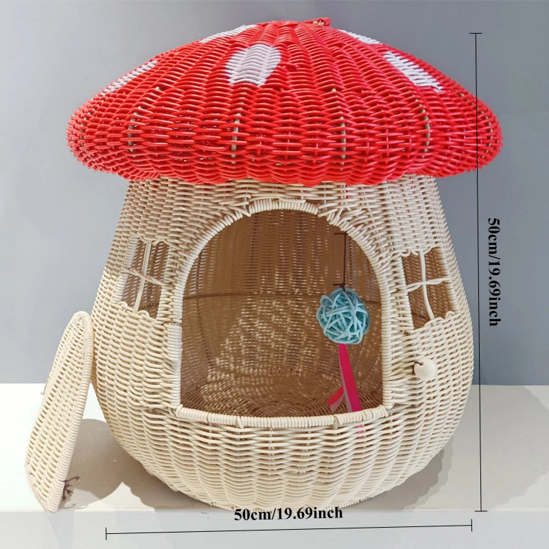 Niche pour chat | champignon