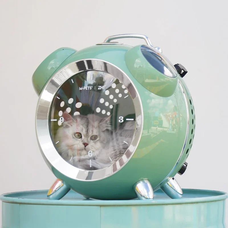Sac à dos de transport pour chat — capsule rétro ventilée, fenêtre panoramique