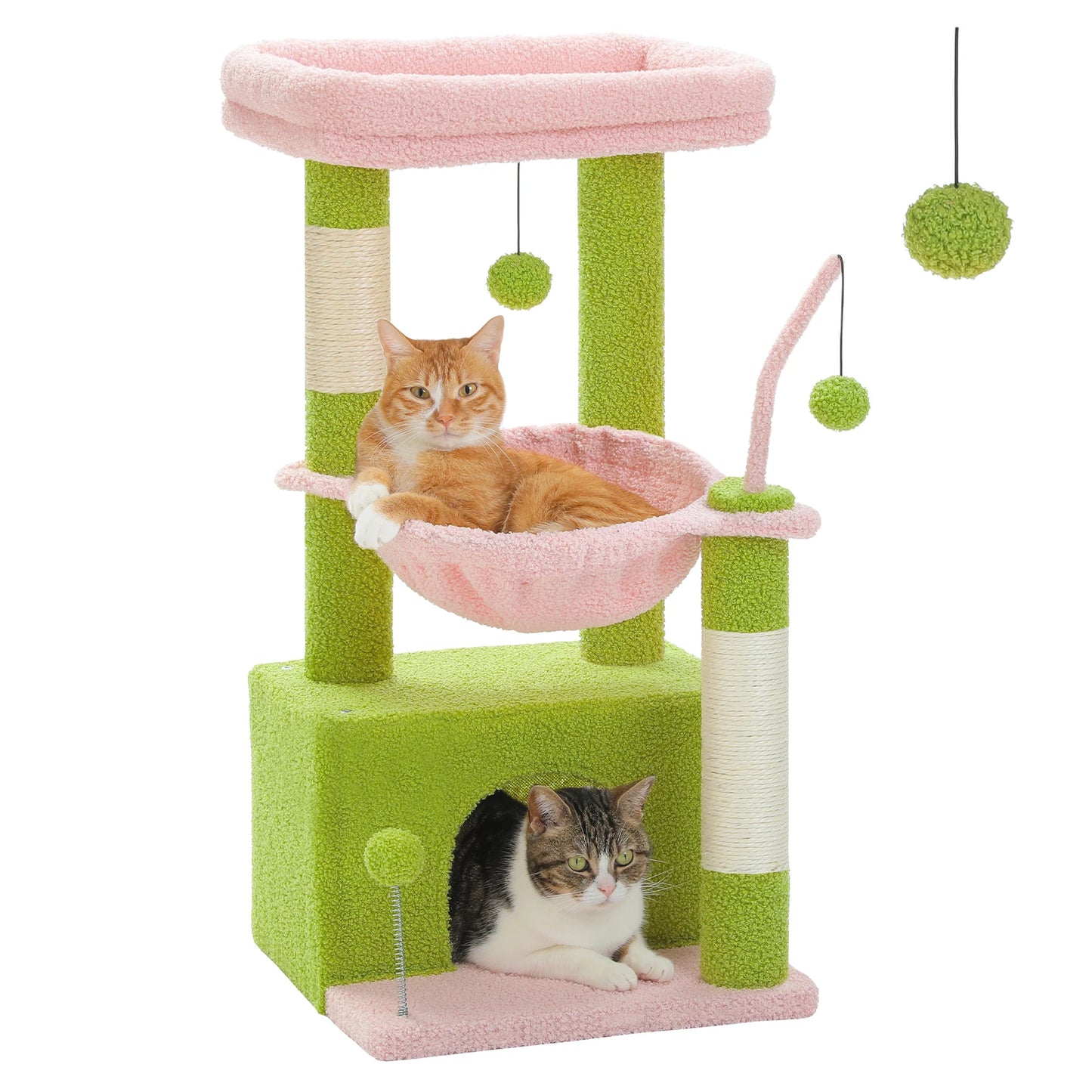 Arbre à chat | cactus 4-en-1 – hamac profond