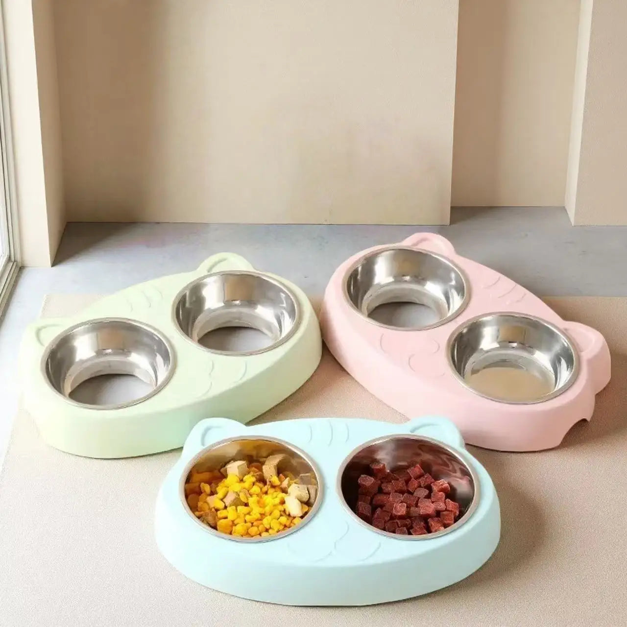 gamelle pour chat | en inox double