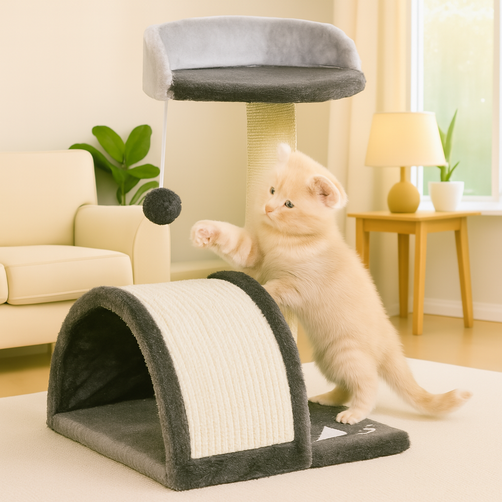 Arbre pour Chat | tunnel grattoir