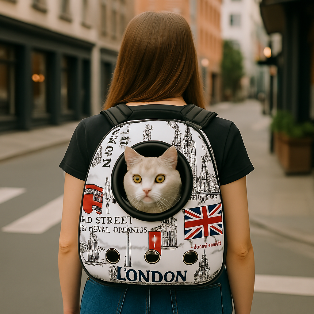 Sac à dos de transport pour chat — fenêtre bulle panoramique