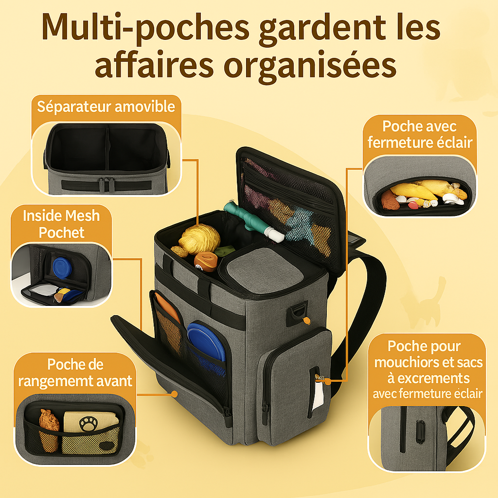 Sac de transport pour chat | robuste, aéré