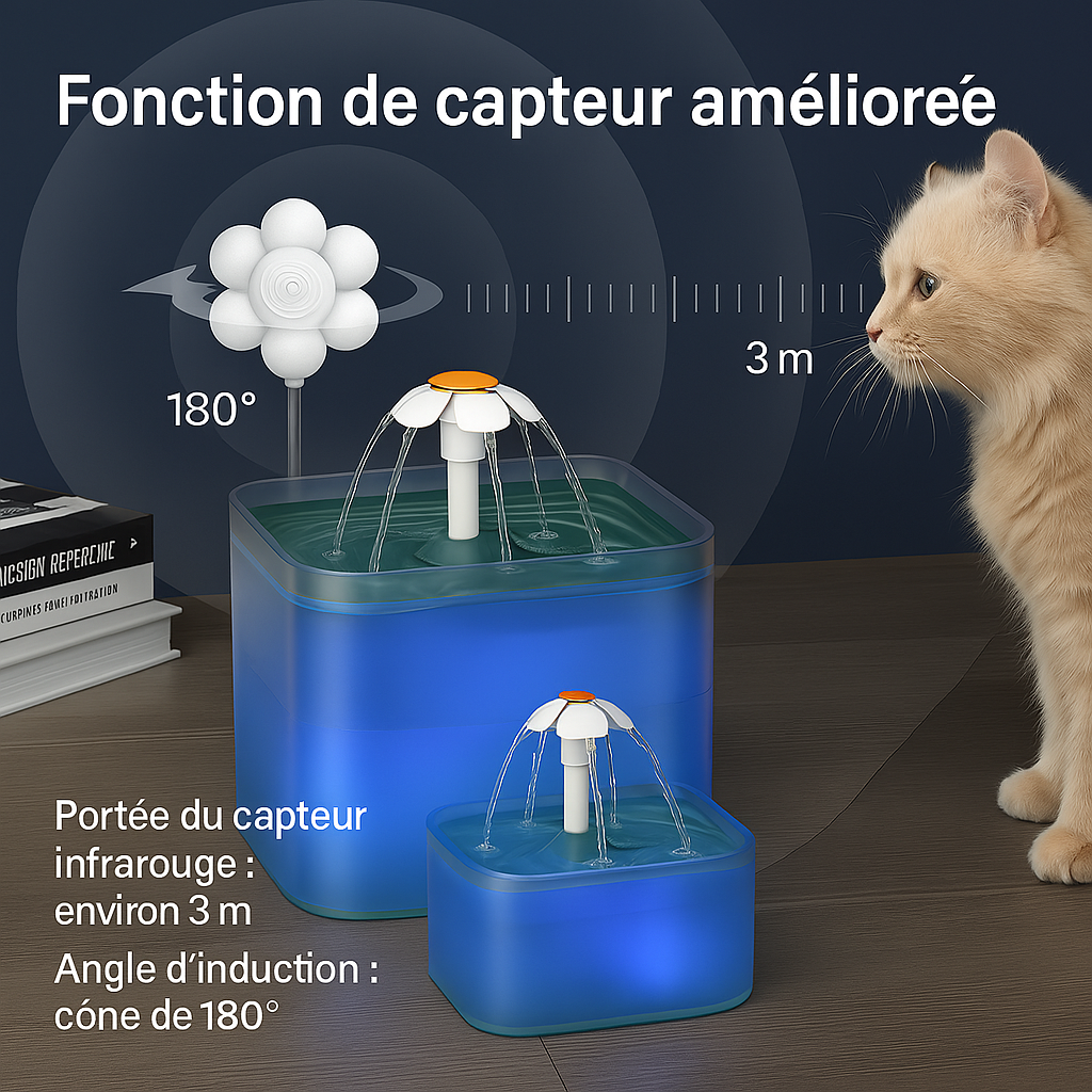Fontaine à eau pour chat | confort et technologie