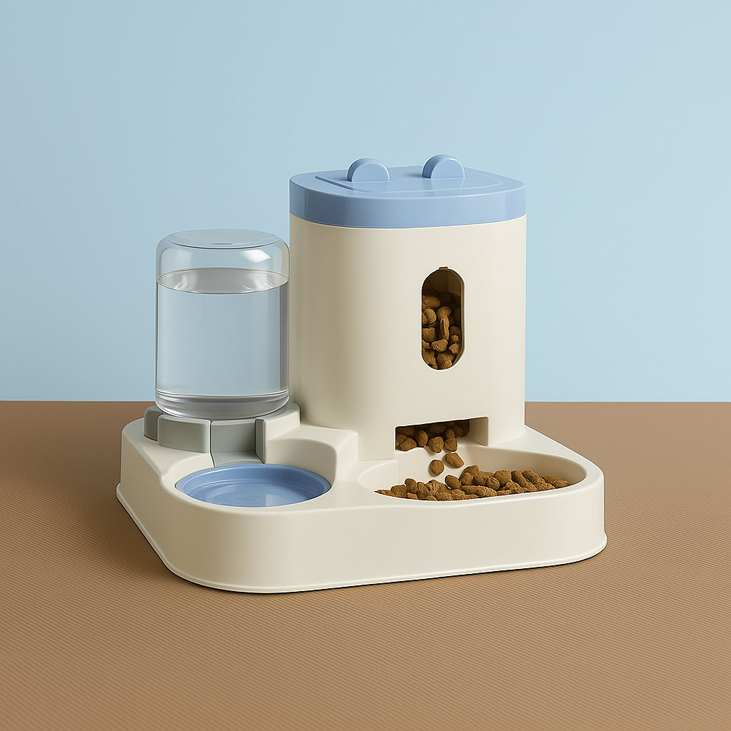 Distributeur a croquettes pour chat
