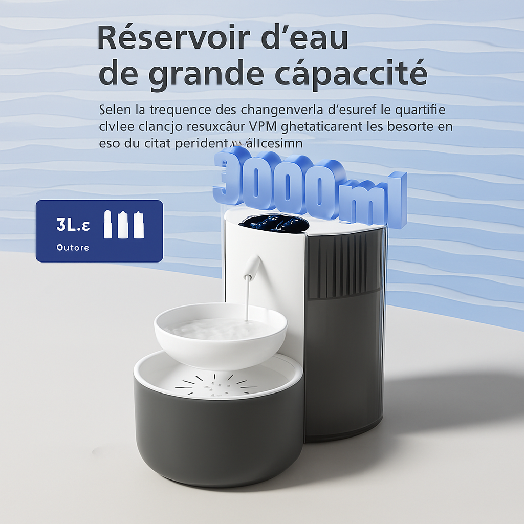 Fontaine a eau pour chat |Sans fil