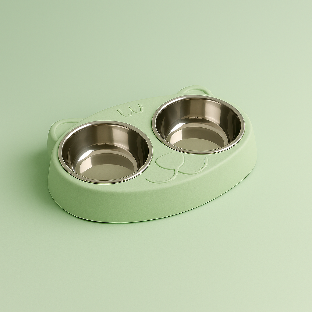 gamelle pour chat | en inox double