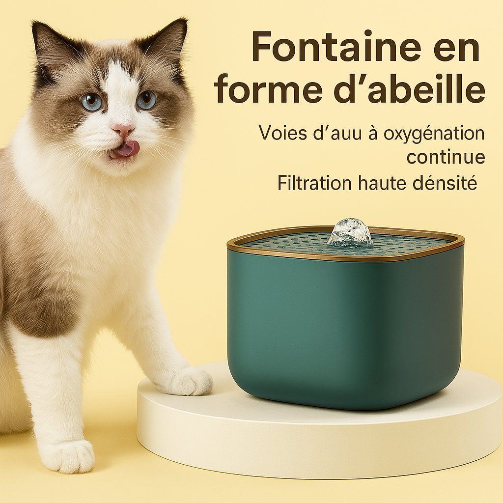 Fontaine à eau pour chat | Hydratation saine et continue