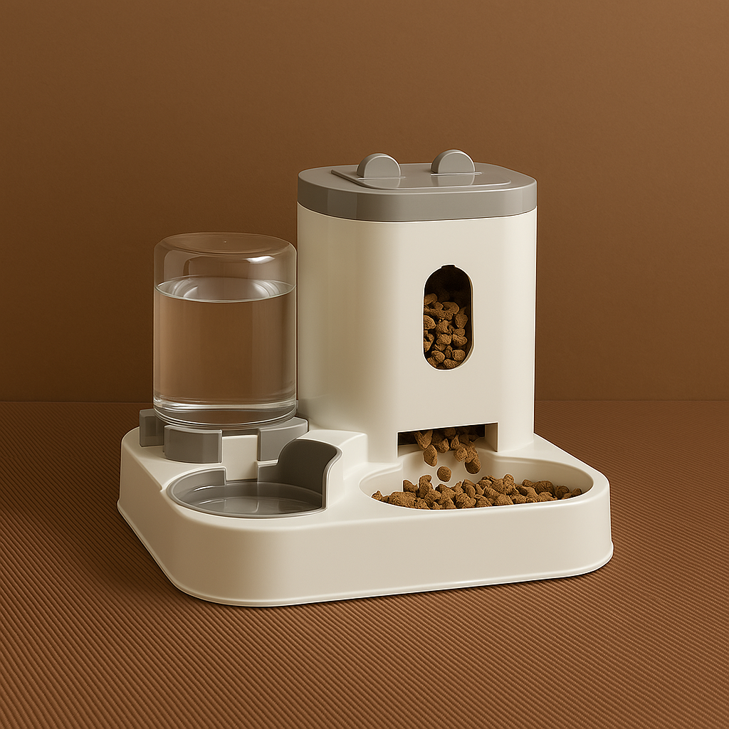 Distributeur a croquettes pour chat
