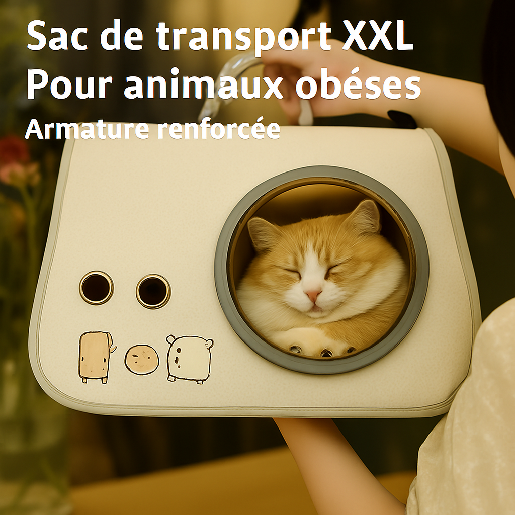 Sac de transport pour chat | aération et rangement facile