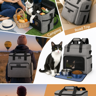 Sac de transport pour chat | robuste, aéré