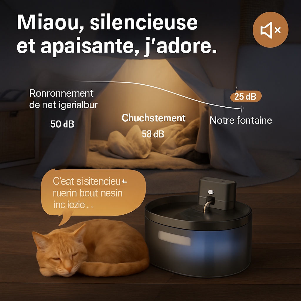 Fontaine a eau pour chat | automatique