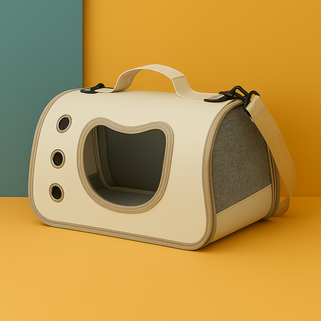 Sac de transport pour chat — fenêtre « ours », ventilé et léger